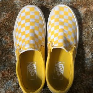Yellow Checkered Vans
